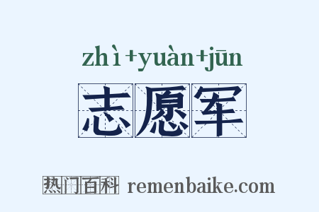 志愿军是什么意思的图片